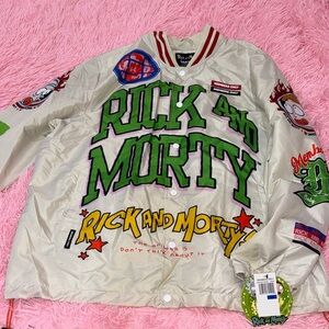 Rick and Morty Members Only men’s jacket- size XL